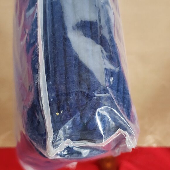 Easy Going Navy Blue Elastic Bottom Soft Stretch Ottoman Slipcover 64"x26"x16" - Picture 15 of 16